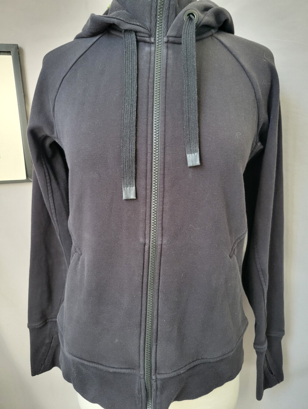 Athleta Triumph Hoodie Sweatshirt Black S - Picture 6 of 12